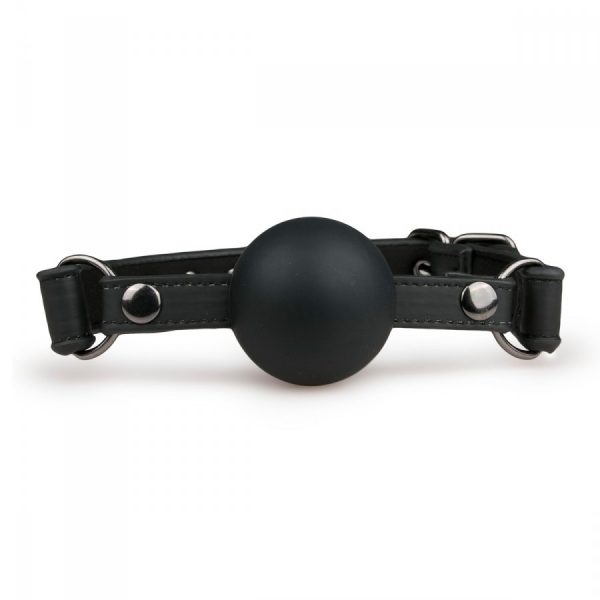 BÂILLON BOULE EN SILICONE NOIR – Image 2