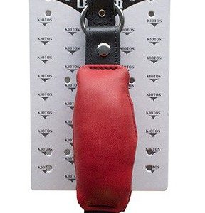 BÂILLON EN CUIR SILENCE STICK- ROUGE