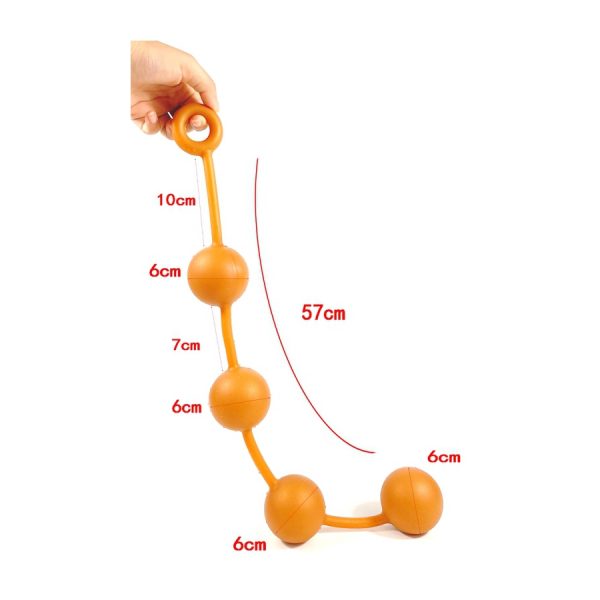 BOULES ANALES EN SILICONE ASS ORANGE – Image 7