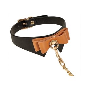 COLLIER LAISSE BUTLER NOIR ET MARRON
