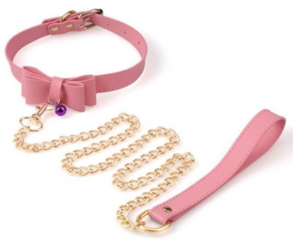 COLLIER LAISSE BOW - ROSE