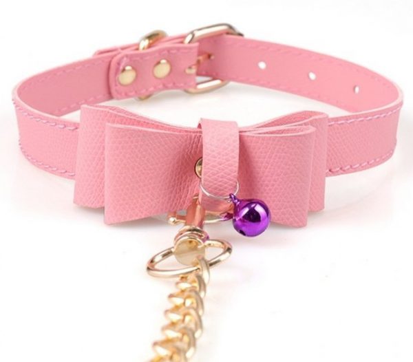COLLIER LAISSE BOW - ROSE – Image 2