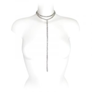 COLLIER PENDANT STRASS CRAVATE