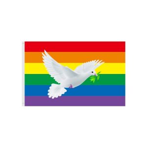 DRAPEAU COLOMBE RAINBOW