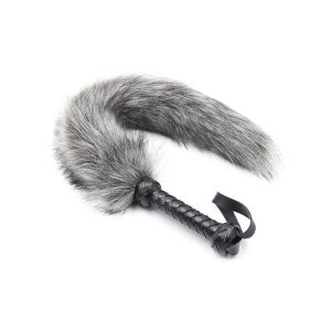 FOUET POUR CARESSES GRIS 45 CM