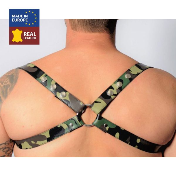 HARNAIS EN CUIR- CAMOUFLAGE