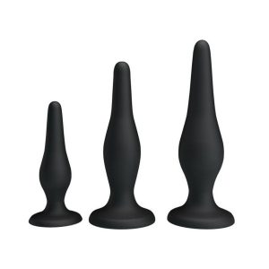 LOT DE 3 PLUGS SILICONE DÉBUTANT