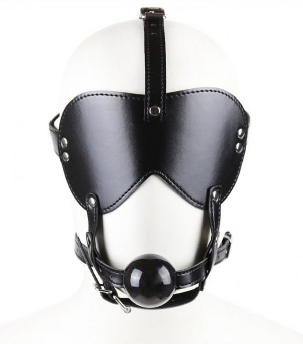 MASQUE AVEC BÂILLON BOULE GAG BLING