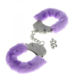 MENOTTES EN FOURRURE VIOLET