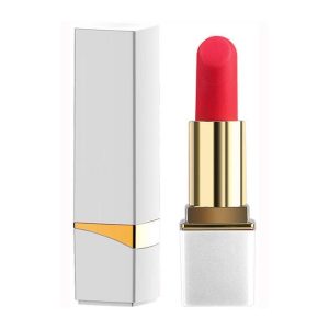 MINI VIBRO LIPSTICK ROCK BLANC