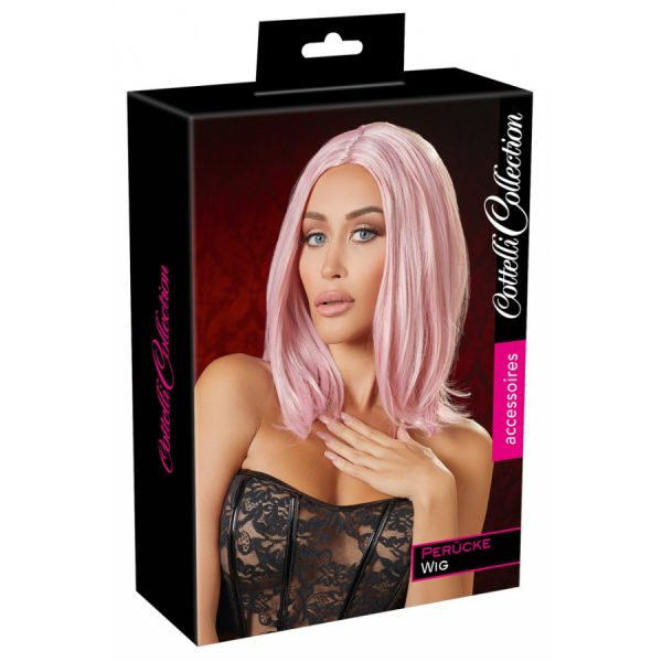 PERRUQUE CHEVEUX MI-LONG ROSE – Image 3