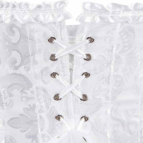 CORSET BLANC BRODÉ