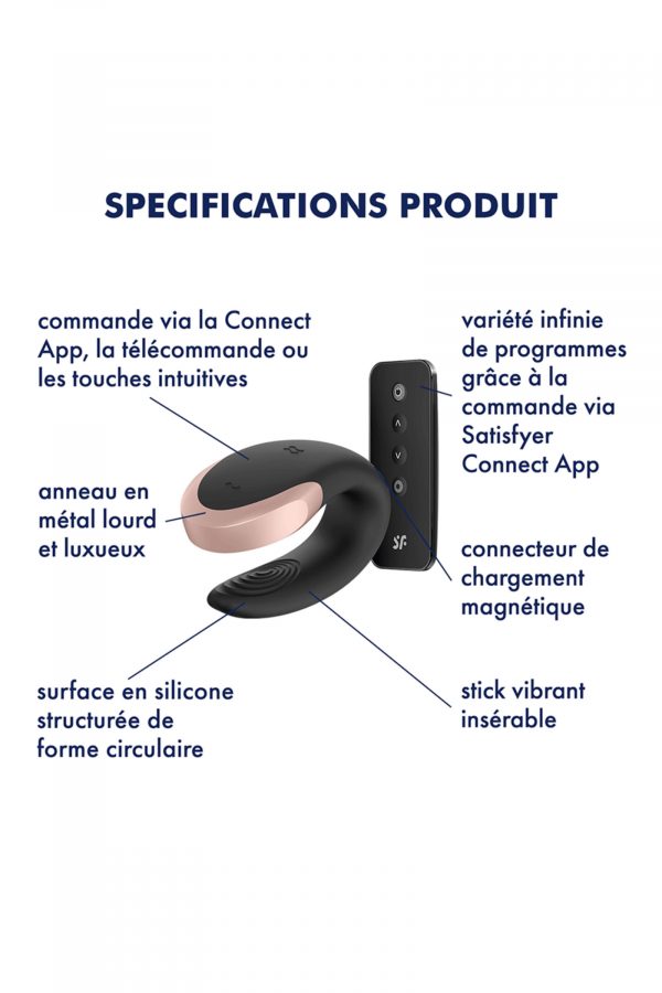 STIMULATEUR CONNECTÉ DOUBLE LOVE LUXURY COUPLES – Image 8