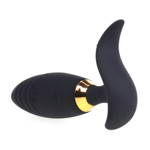ŒUF VIBRANT WAVY SEX 8.5 X 3CM NOIR – Image 2