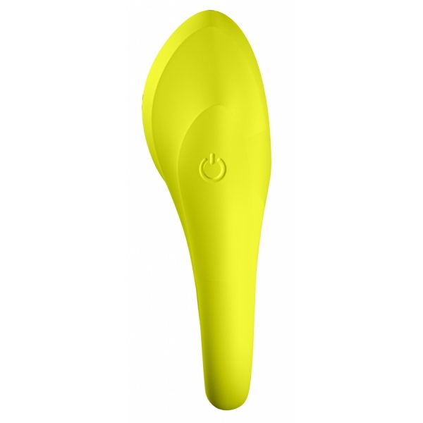 COCKRING VIBRANT SATISFYER SPECTACULAR DUO JAUNE – Image 2