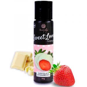 LUBRIFIANT COMESTIBLE SWEET LOVE FRAISE-CHOCOLAT BLANC