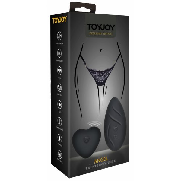STIMULATEUR DE CLITORIS TÉLÉCOMMANDÉ PANTY ANGEL NOIR – Image 6