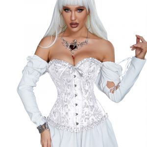 CORSET BLANC BRODÉ