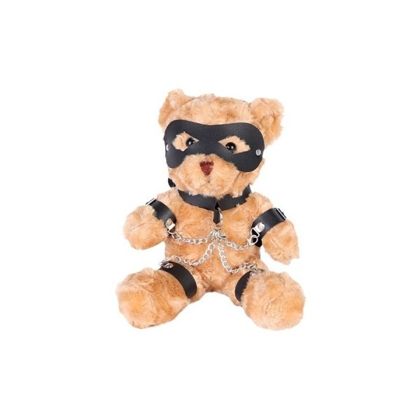 OURS PELUCHE TEDDY BEAR BONDAGE MARRON