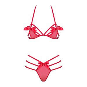 ENSEMBLE 2 PCS GIFTELLA - ROUGE