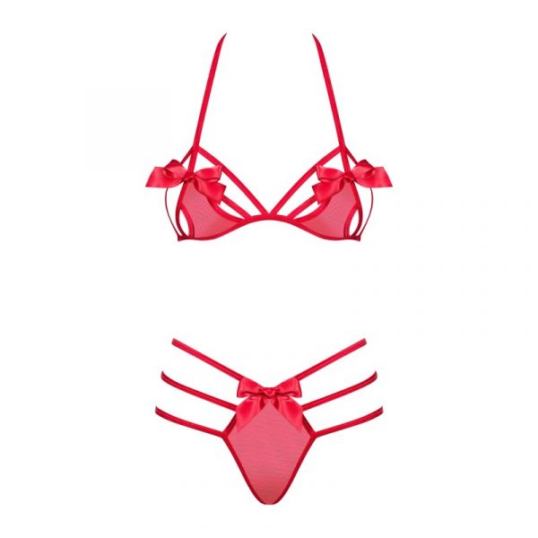 ENSEMBLE 2 PCS GIFTELLA - ROUGE