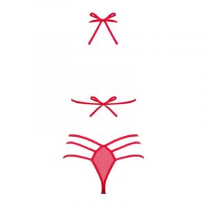 ENSEMBLE 2 PCS GIFTELLA - ROUGE