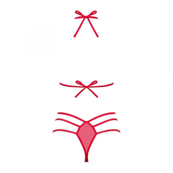 ENSEMBLE 2 PCS GIFTELLA - ROUGE