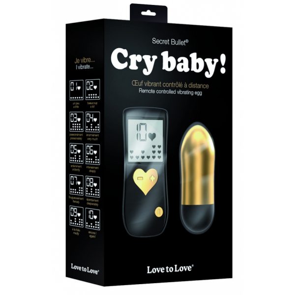 ŒUF VIBRANT CRY BABY - NOIR ET OR