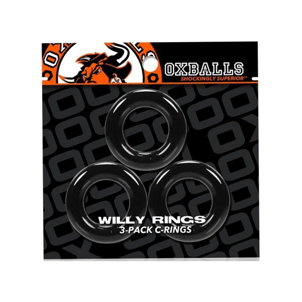 LOT DE 3 COCKRINGS WILLY NOIR