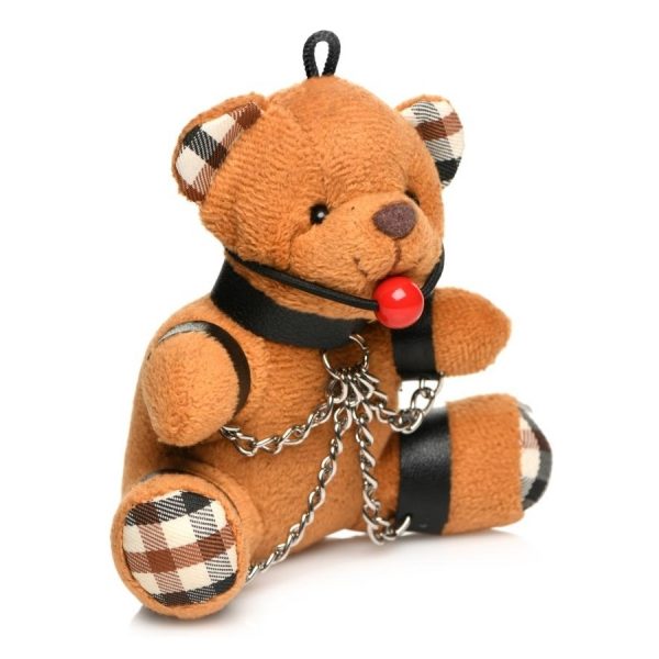 OURS PELUCHE TEDDY BEAR BÂILLON- PORTE-CLÉS
