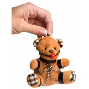OURS PELUCHE TEDDY BEAR BÂILLON- PORTE-CLÉS