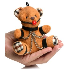 OURS PELUCHE TEDDY BEAR BÂILLON- PORTE-CLÉS