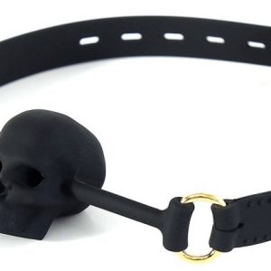 BÂILLON TÊTE DE MORT SKULL NOIR