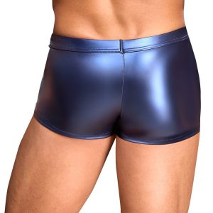 BOXER AVEC ZIP ECLINO BLEU MÉTALLISÉ