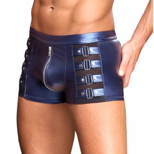 BOXER AVEC ZIP ECLINO BLEU MÉTALLISÉ