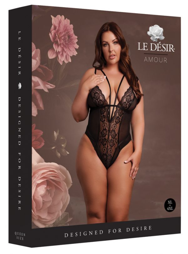 BODY DENTELLE DOUBLE BRETELLE CARLITA NOIR