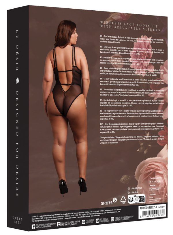 BODY DENTELLE DOUBLE BRETELLE CARLITA NOIR