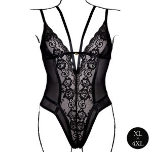 BODY DENTELLE DOUBLE BRETELLE CARLITA NOIR