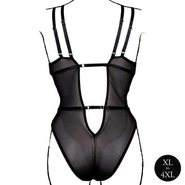 BODY DENTELLE DOUBLE BRETELLE CARLITA NOIR