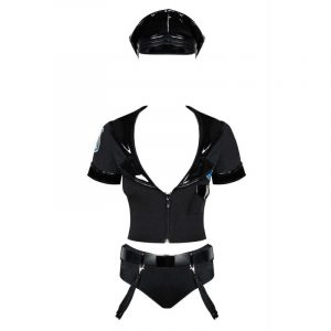 POLICE SET COSTUME 6 PIÈCES - NOIR