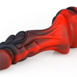 GODE DRAGON ZOMAY 18 X 6CM NOIR-ROUGE