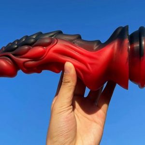 GODE DRAGON ZOMAY 18 X 6CM NOIR-ROUGE