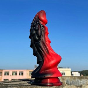 GODE DRAGON ZOMAY 18 X 6CM NOIR-ROUGE